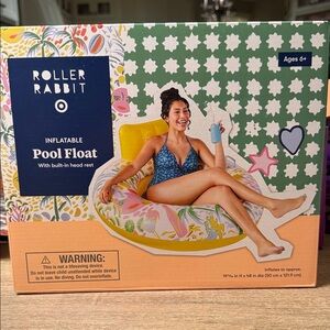 Roller Rabbit Inflatable Pool Float - Yellow, Pink, Green, Blue